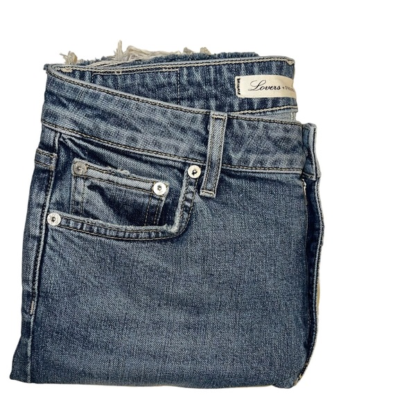 Lovers + Friends Logan High Rise Tapered Jean in Blue Heights Sz 27 - Picture 14 of 14